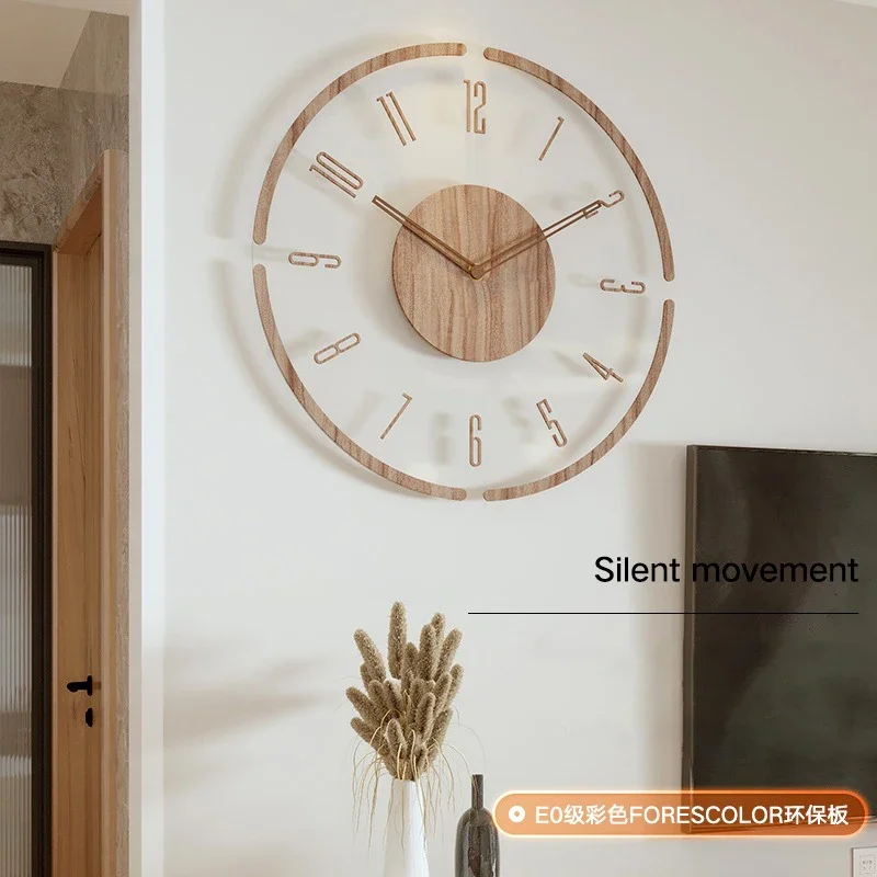 Luxury Watch Wall Clock - ساعة حائط شفافة من الأكريليك مع