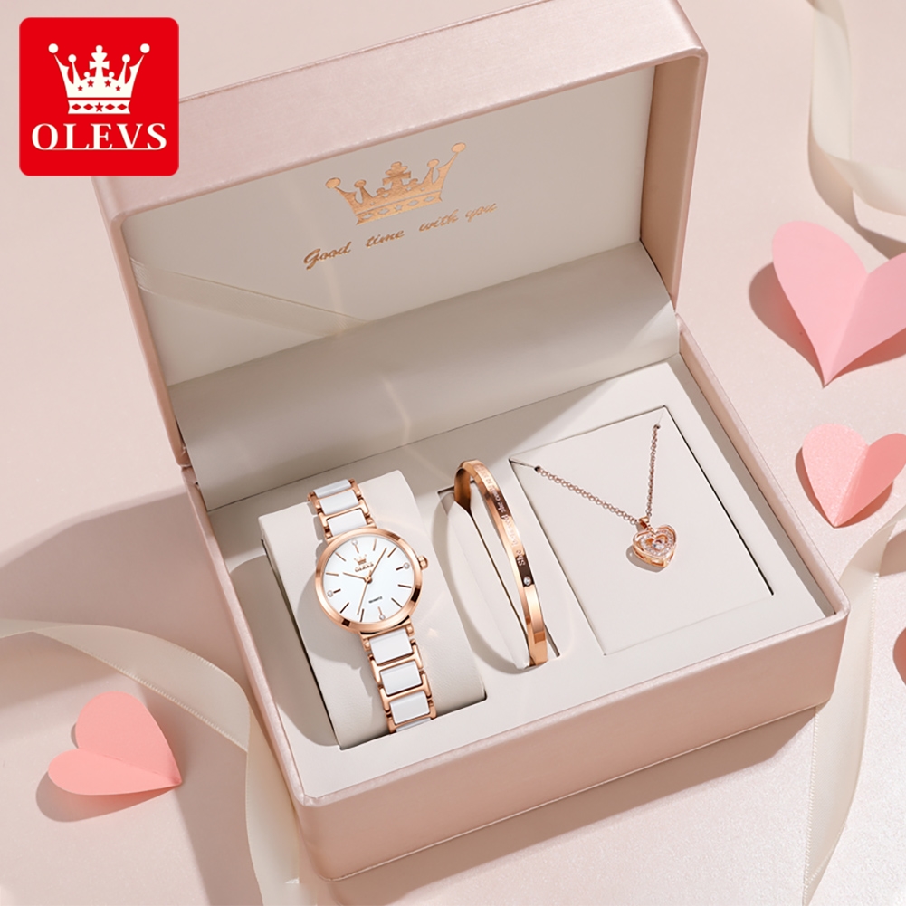 Luxury Watch Usa - OLEVS ساعة نسائية 5877 ساعة كوارتز