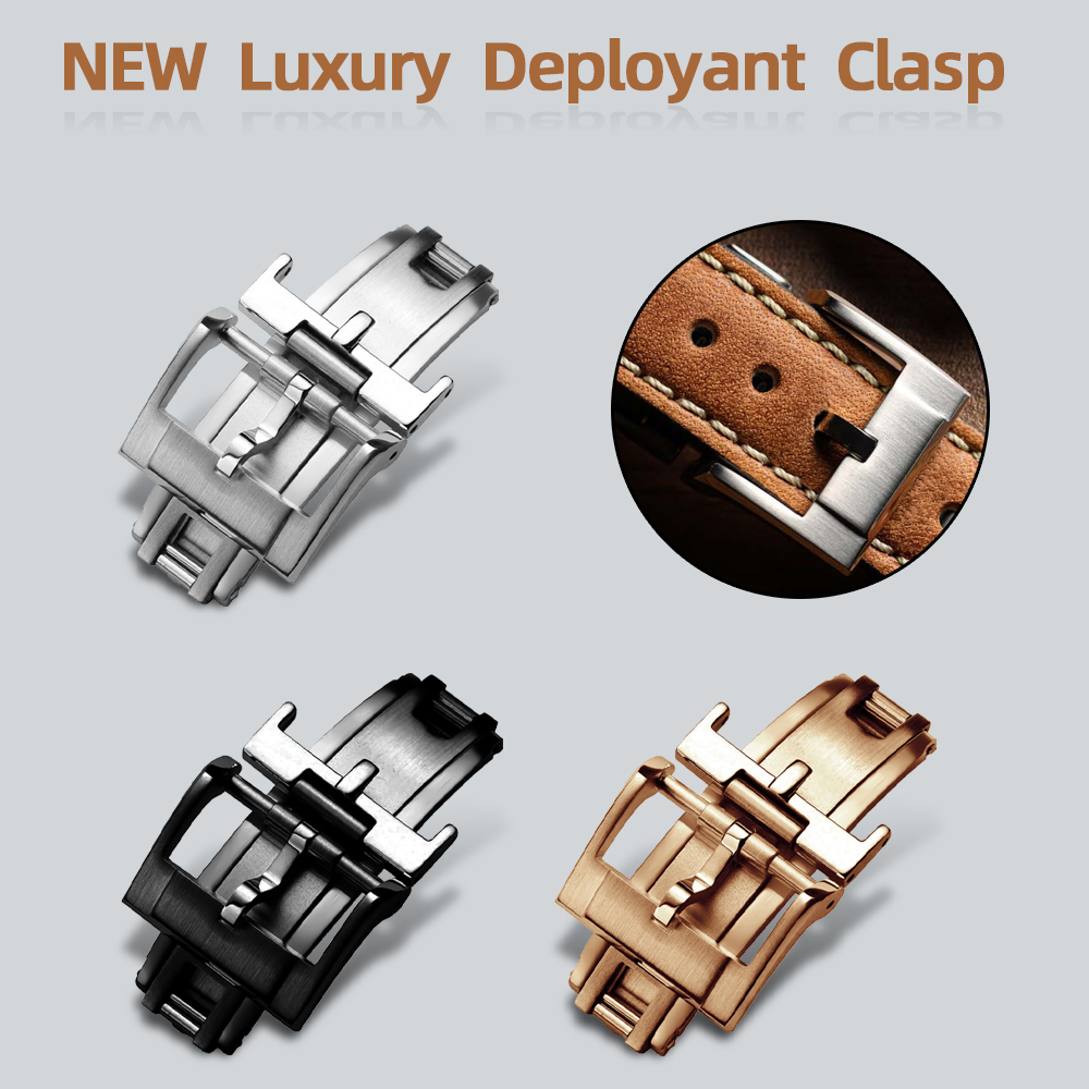 Luxury Watch Gold - مشبك ساعة فاخر جديد قابل للطي