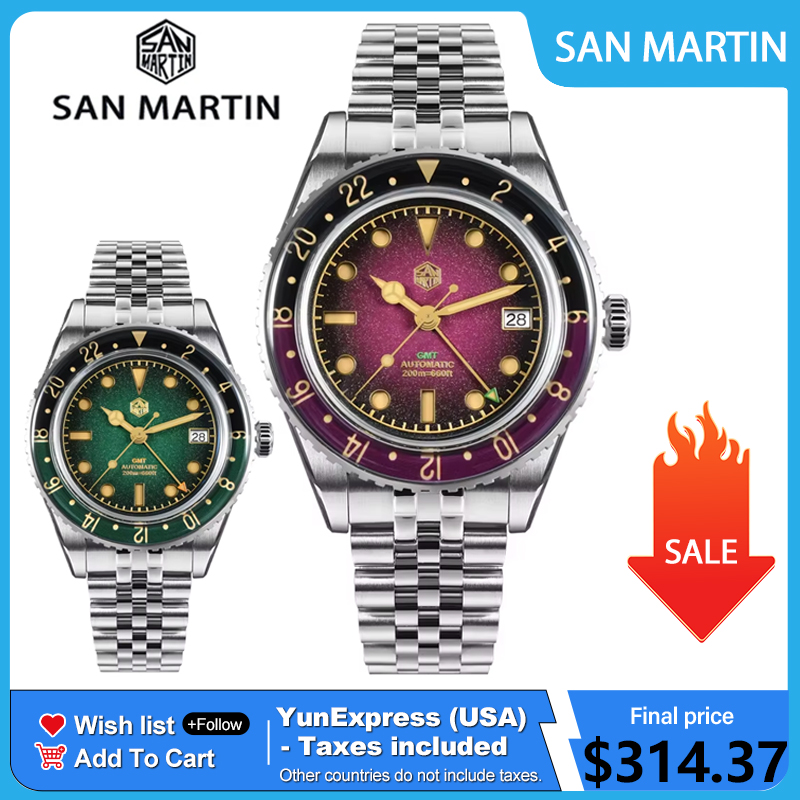 Luxury Watch La - ساعة سان مارتن SN0134G الجديدة للرجال