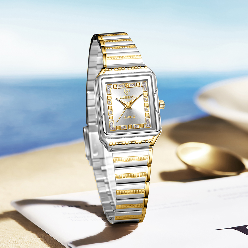 Luxury Watch List - ساعة يد نسائية مقاومة للماء من