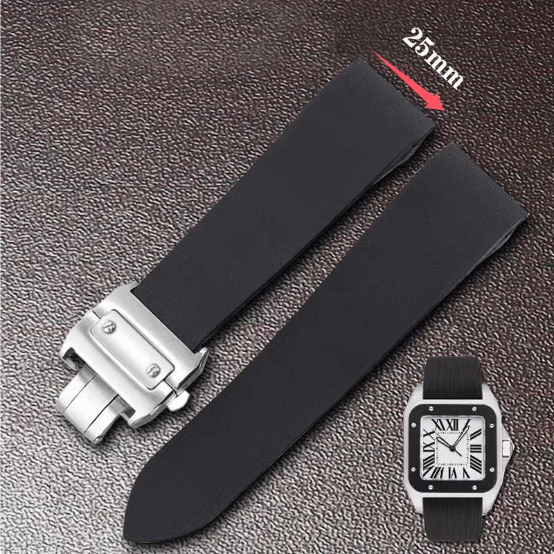 Luxury Watch Cartier - لكارتييه سانتوس 100 واط 2020007 حزام