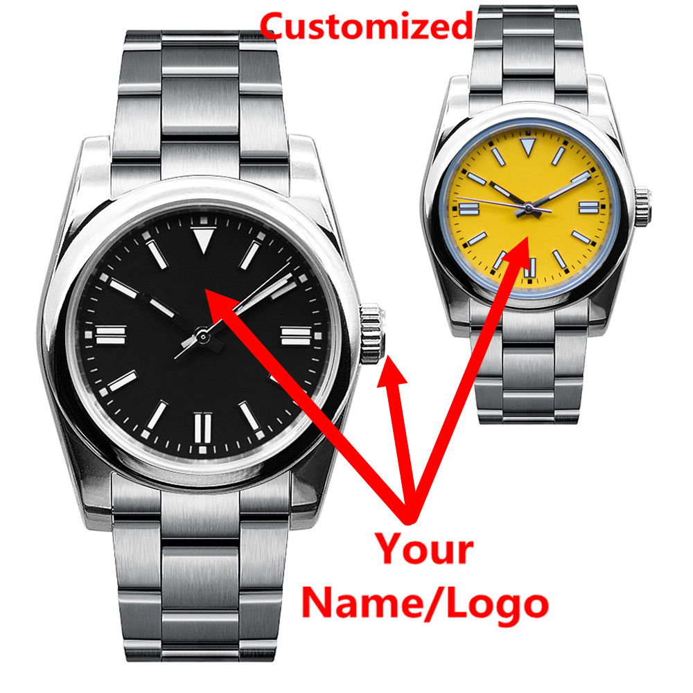 Luxury Watch Deals - ساعة رجالية فاخرة بشعار مخصص، زجاج