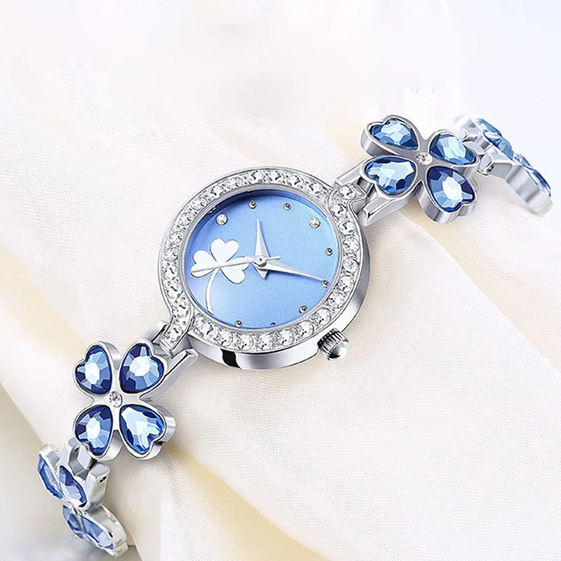 Luxury Watch Diamond - ساعة كوارتز نسائية مربعة من الماس
