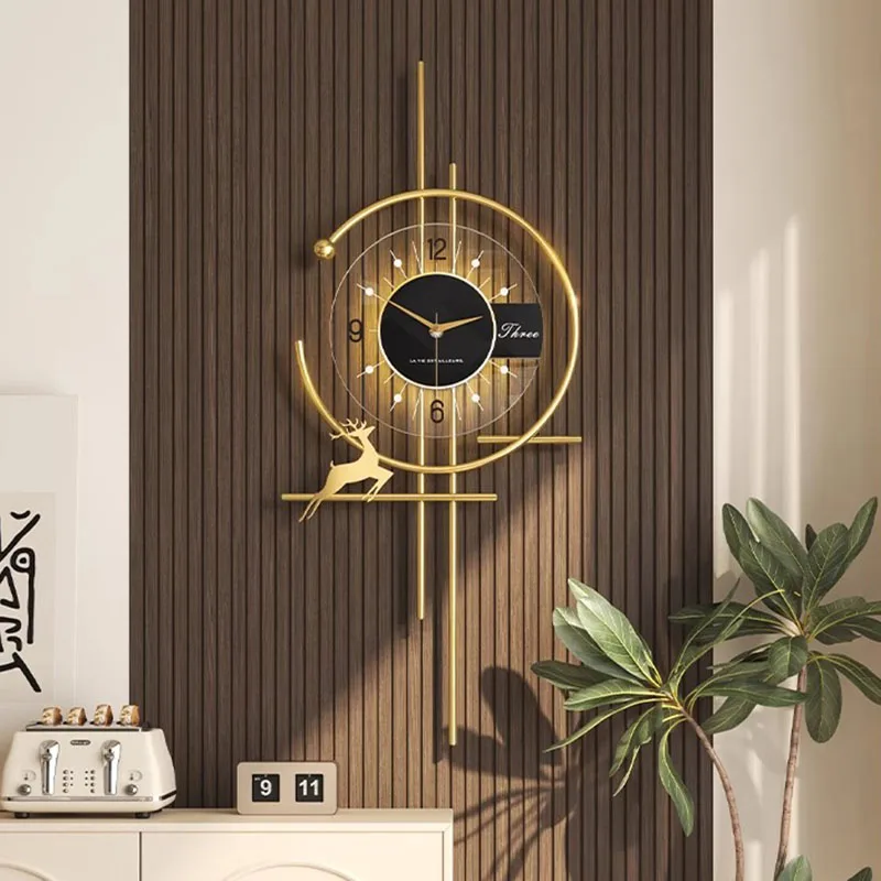 Luxury Watch Wall Clock - شعبية غرفة الطعام ساعة حائط الحد
