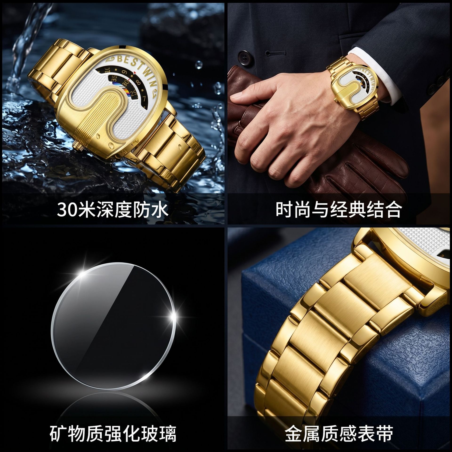 ساعات رجالية فاخرة من العلامة  - مراجعة Luxury Watch Gold وسعره
