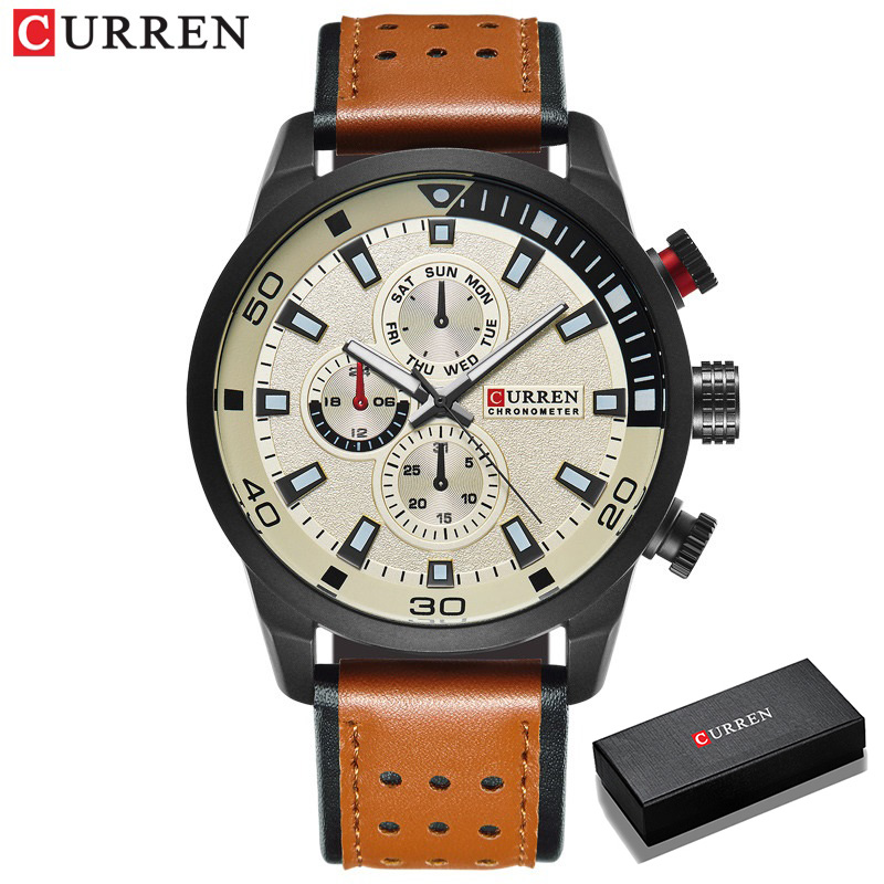 CURREN-ساعة رجالية أنيقة ، كوا - مراجعة Zen Luxury Watch وسعره