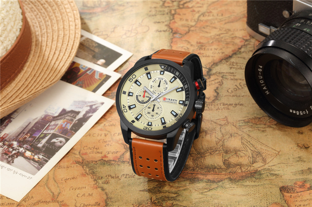 CURREN-ساعة رجالية أنيقة ، كوا - مراجعة Zen Luxury Watch وسعره
