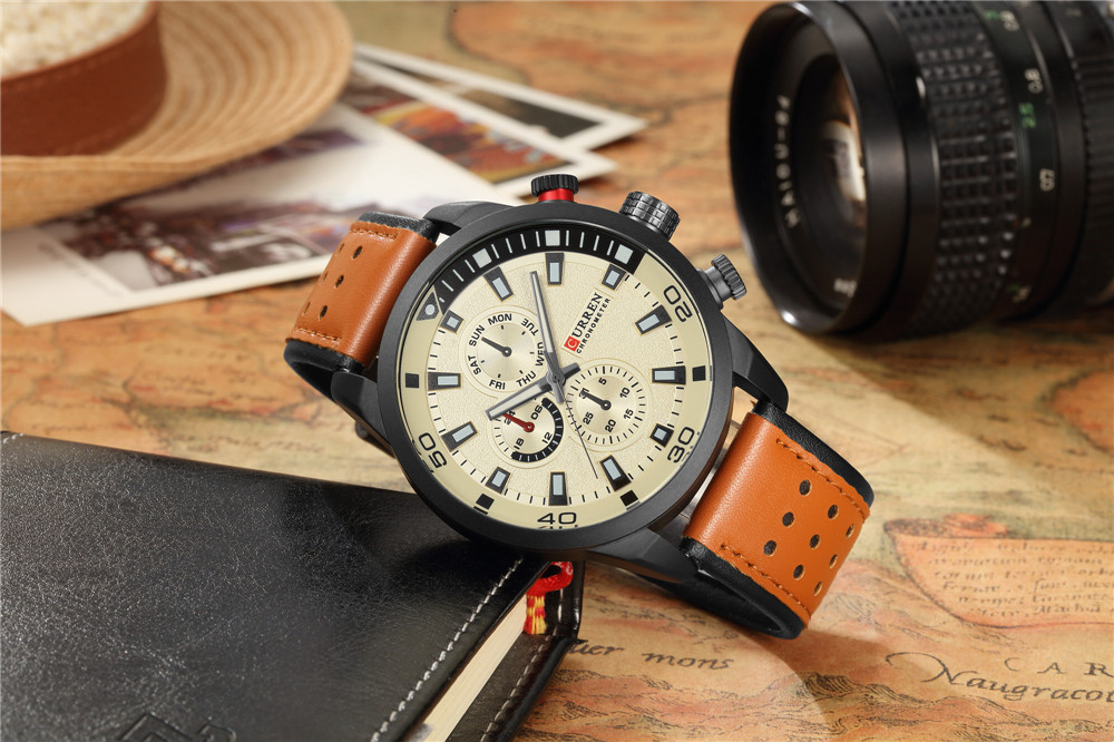 CURREN-ساعة رجالية أنيقة ، كوا - مراجعة Zen Luxury Watch وسعره