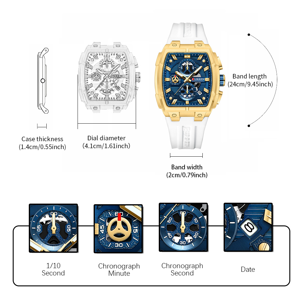 ساعة CURREN الفاخرة للرجال، سا - مراجعة Luxury Watch Deals وسعره