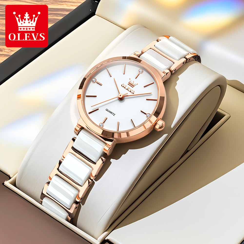 OLEVS ساعة نسائية 5877 ساعة كو - مراجعة Luxury Watch Usa وسعره