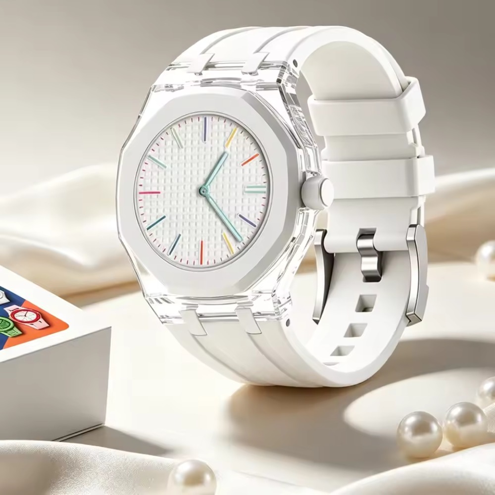 غطاء شفاف + حزام من السيليكون  - مراجعة Luxury X I Watch وسعره