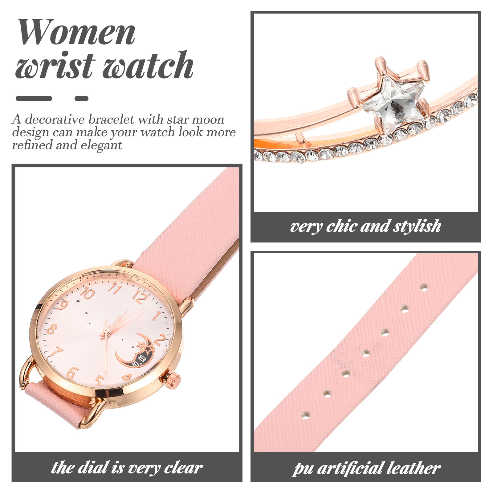 طقم ساعة يد نسائية أنيقة بتصمي - مراجعة Luxury Watch White وسعره
