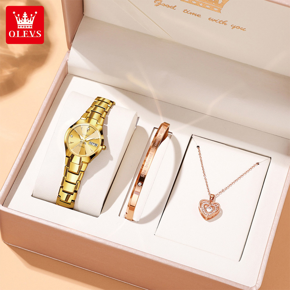 ساعة OLEVS للسيدات 8697 ساعات  - مراجعة Luxury Watch Usa وسعره
