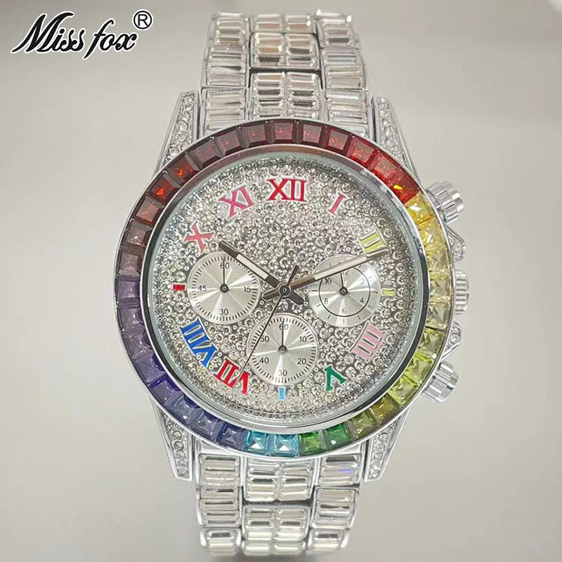 MISSFOX الفاخرة مثلج ساعة للرج - مراجعة Zen Luxury Watch وسعره
