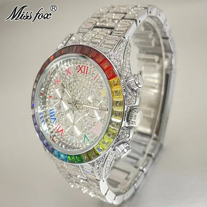 MISSFOX الفاخرة مثلج ساعة للرج - مراجعة Zen Luxury Watch وسعره