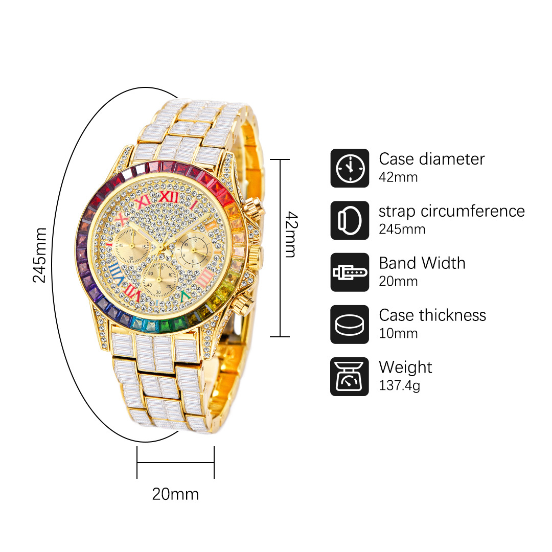MISSFOX الفاخرة مثلج ساعة للرج - مراجعة Zen Luxury Watch وسعره
