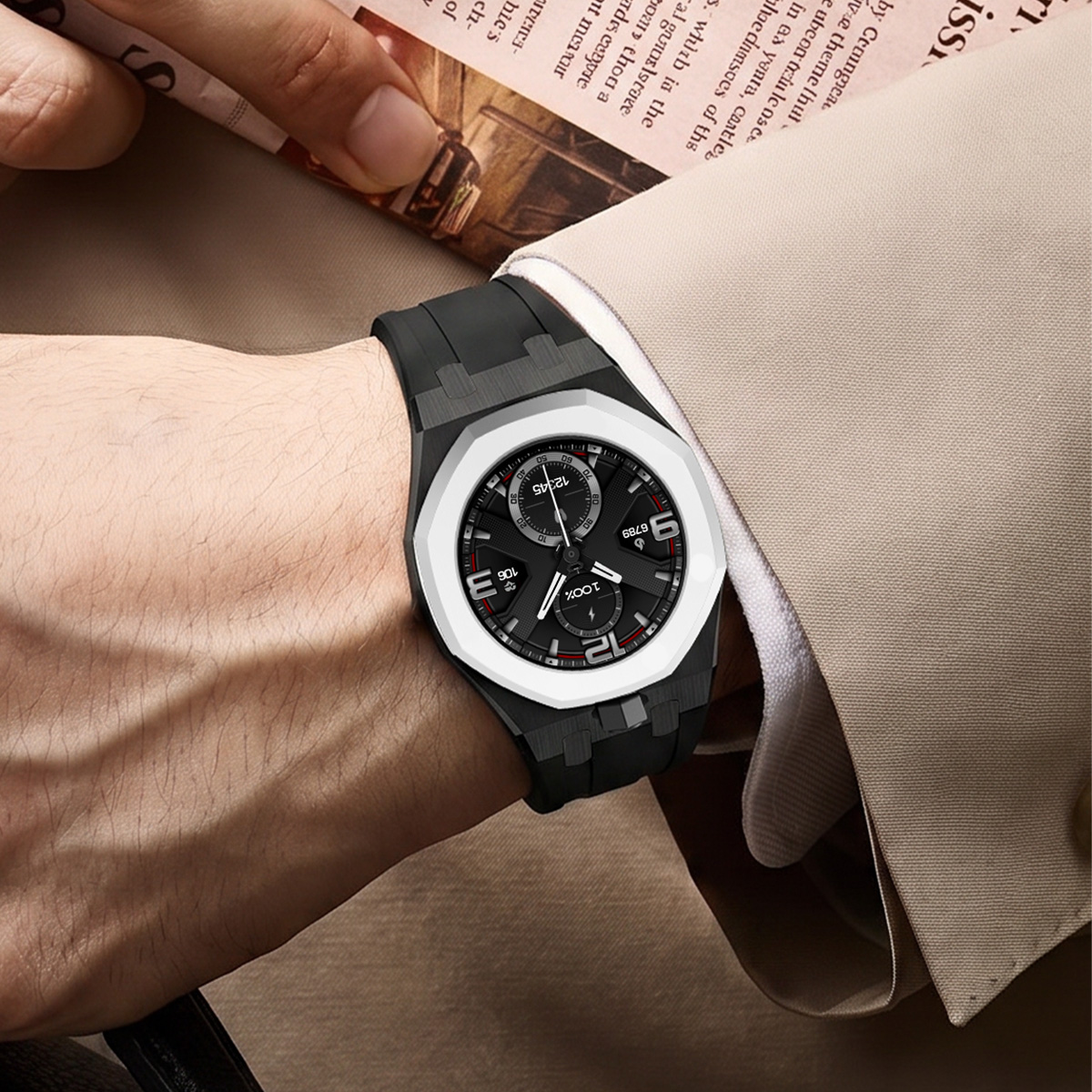 حزام مطاطي لعلبة الساعة من نوع - مراجعة Luxury X I Watch وسعره