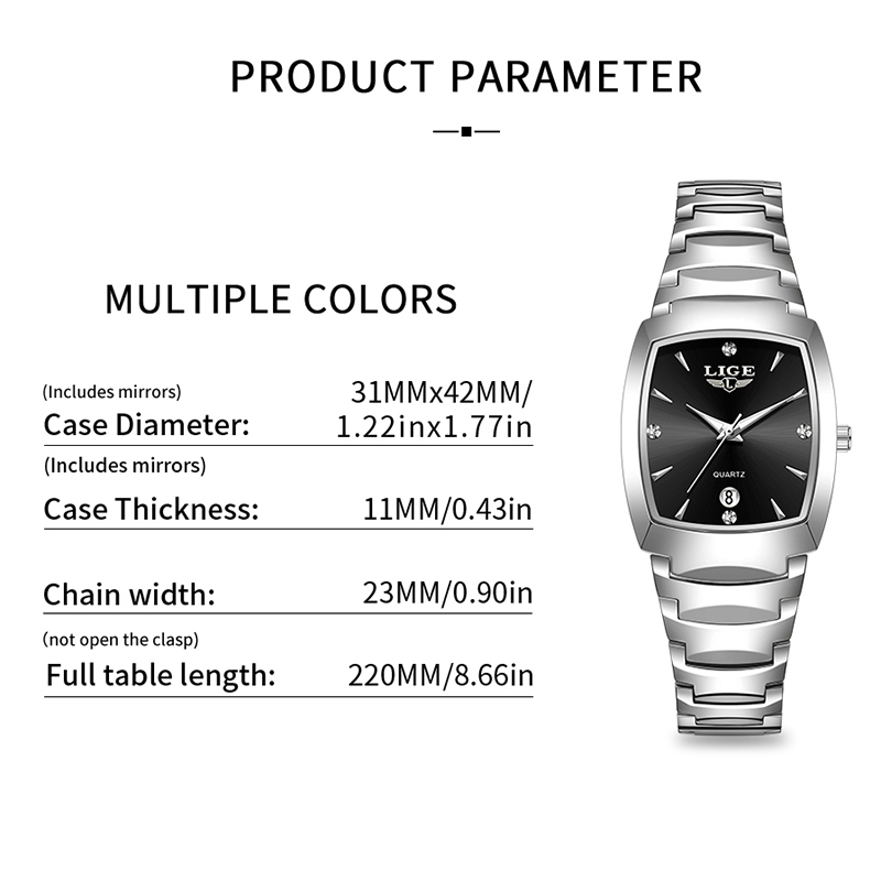 ساعة LIGE للسيدات الأعمال الفا - مراجعة Luxury Watch Usa وسعره