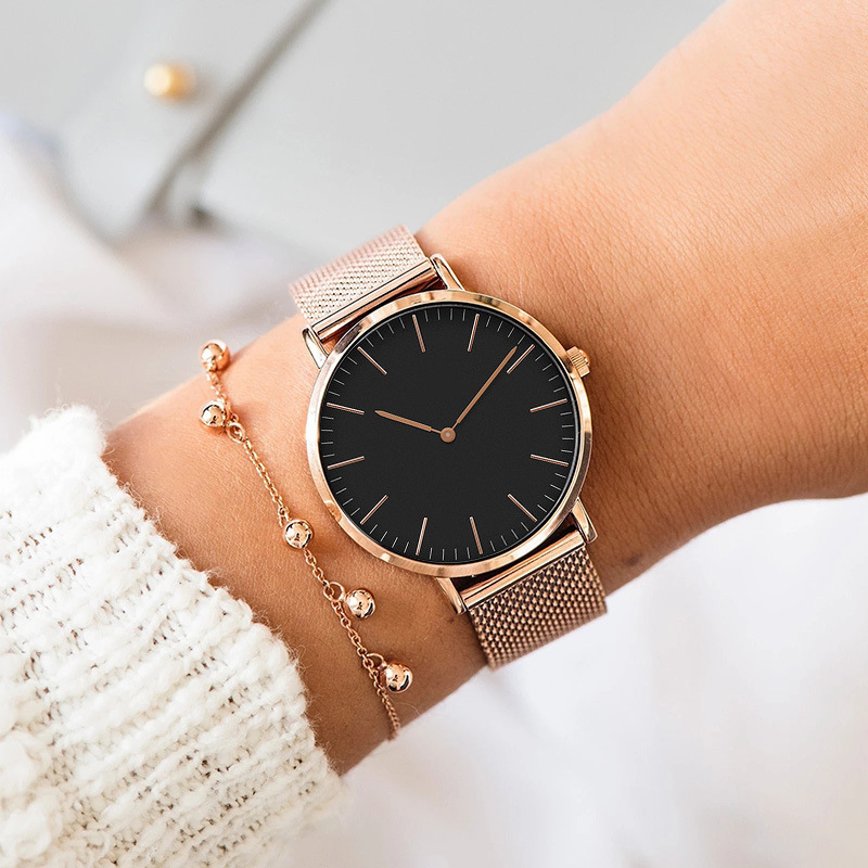 ساعة يد كوارتز بحزام شبكي من ا - مراجعة Luxury Watch Deals وسعره