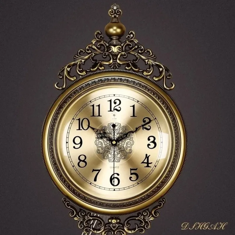 ساعة حائط ذهبية فاخرة كبيرة لغ - مراجعة Luxury Watch Wall Clock وسعره