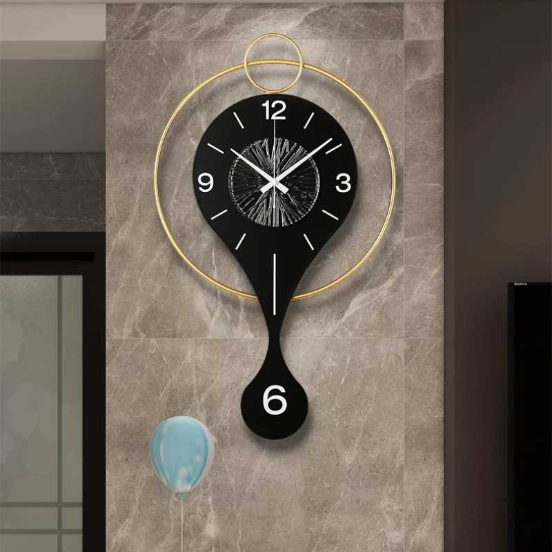 ساعة حائط دائرية فاخرة متأرجحة - مراجعة Luxury Watch Wall Clock وسعره