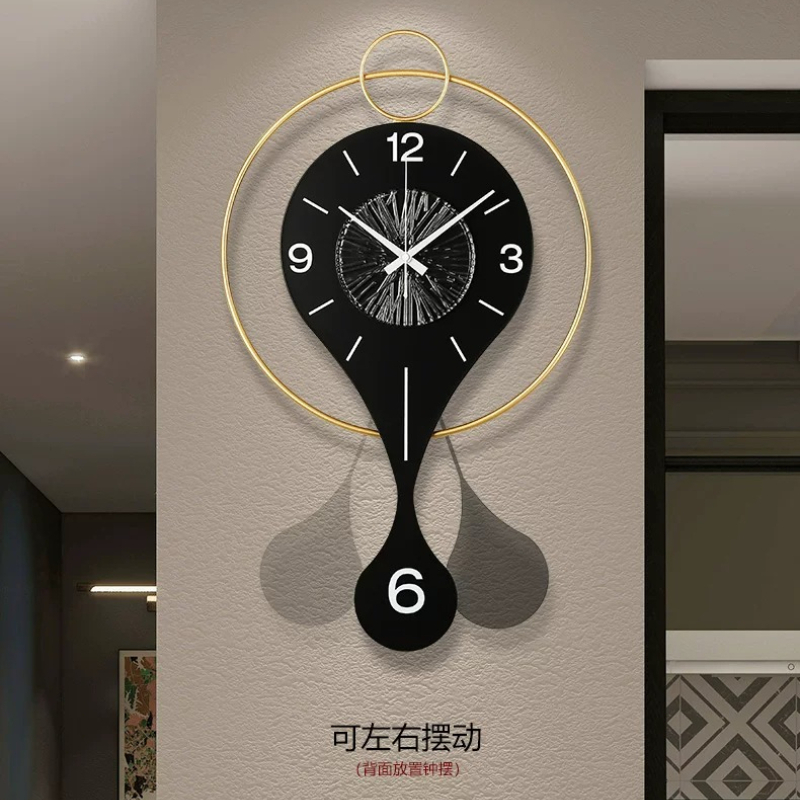 ساعة حائط دائرية فاخرة متأرجحة - مراجعة Luxury Watch Wall Clock وسعره