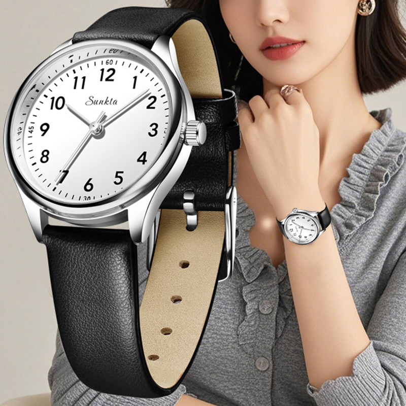 ساعة كوارتز للسيدات بتصميم بسي - مراجعة Luxury Watch White وسعره