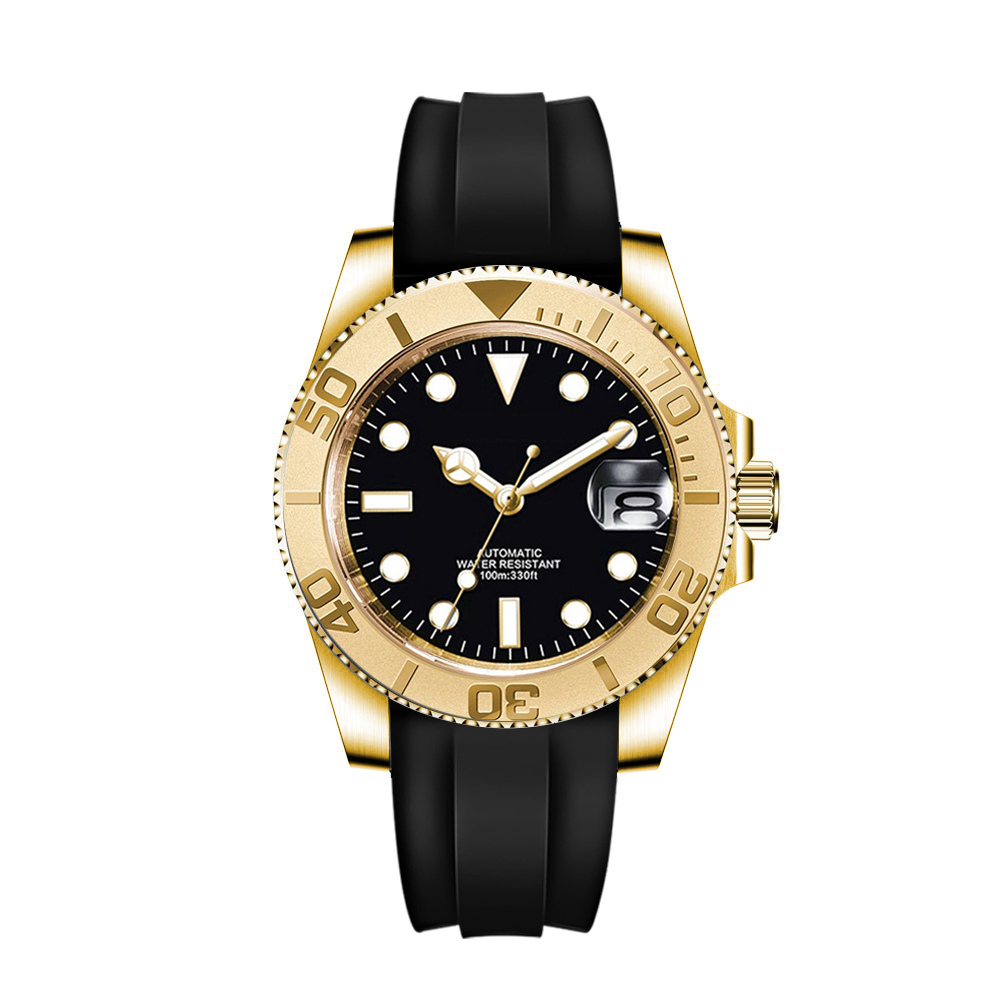 شعار مخصص 40mLuxury NH35/ Miyo - مراجعة Luxury Watch Gold وسعره