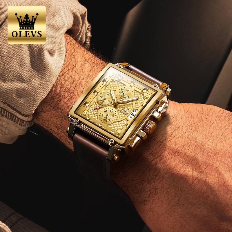 ساعات رجالية من ماركة OLEVS مق - مراجعة Luxury Watch Gold وسعره