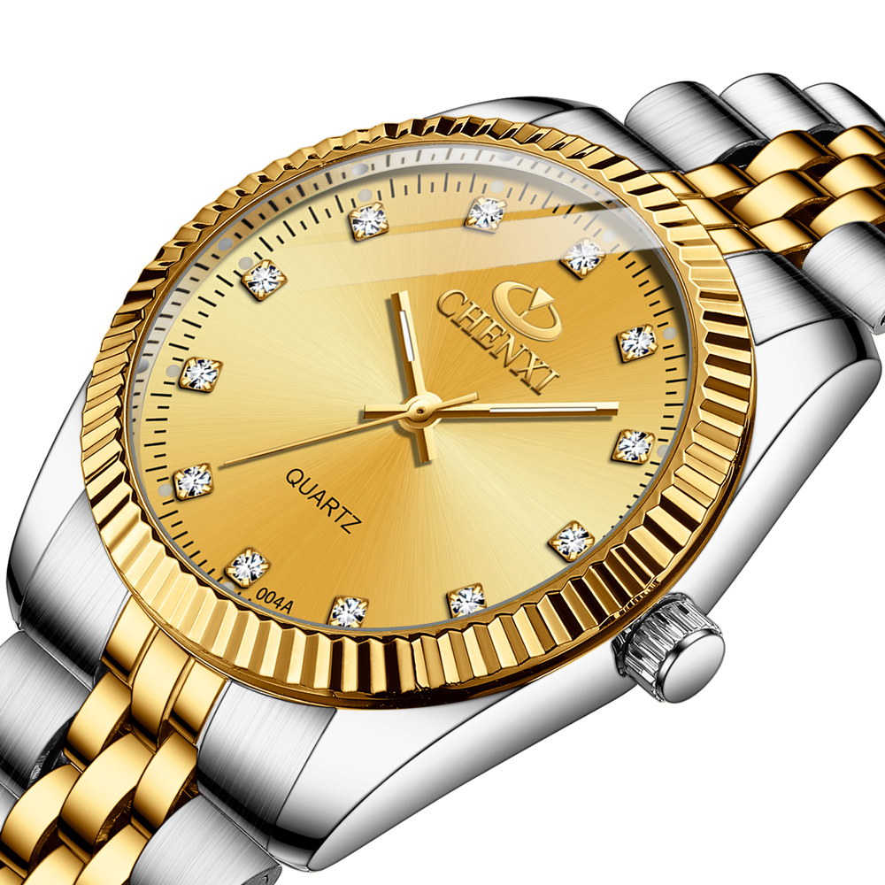 CHENXI-ساعة يد كوارتز ذهبية نس - مراجعة Luxury Watch La وسعره