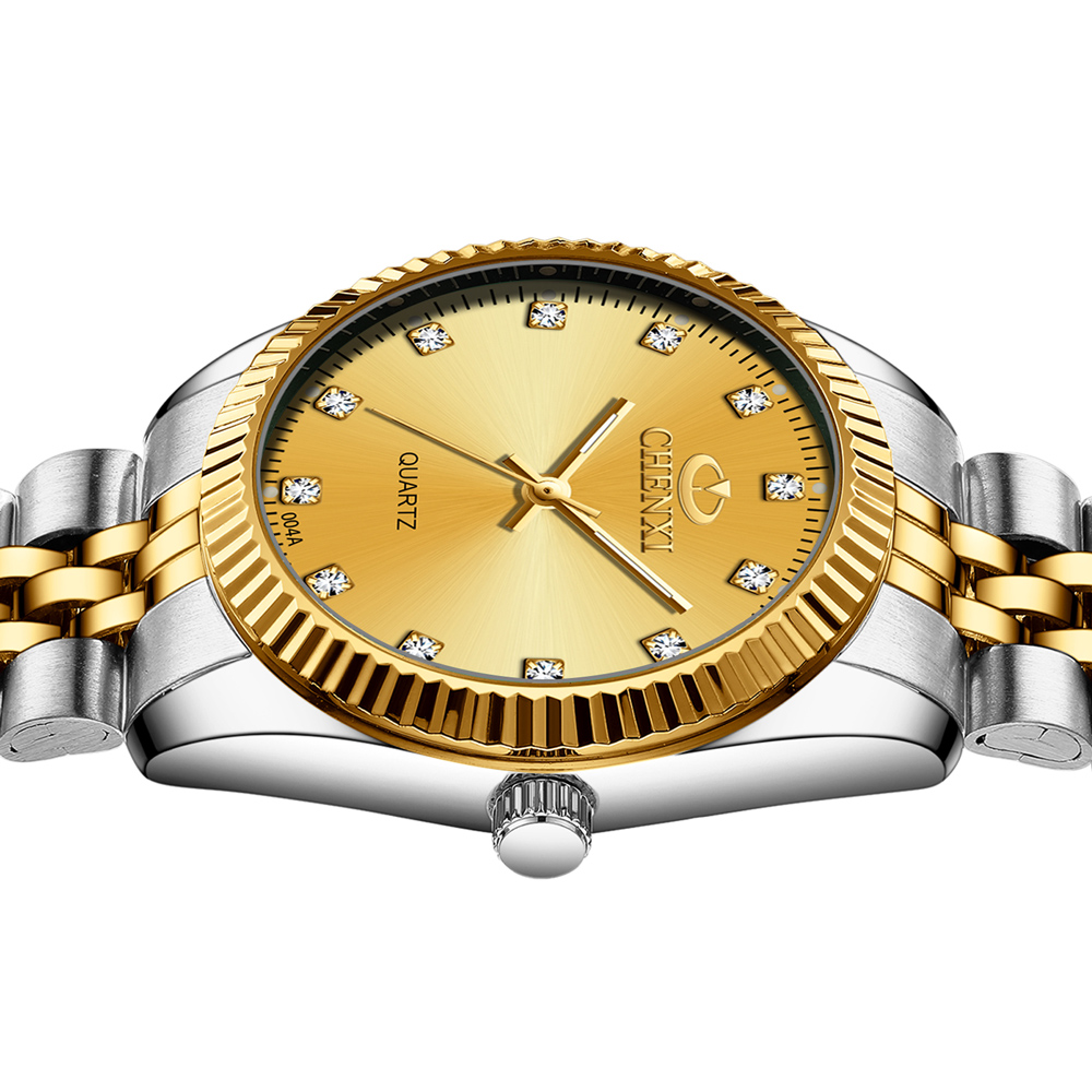 CHENXI-ساعة يد كوارتز ذهبية نس - مراجعة Luxury Watch La وسعره